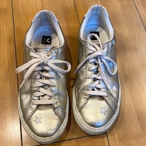 Madewell Veja Shoes Size 7 Metallic Gold